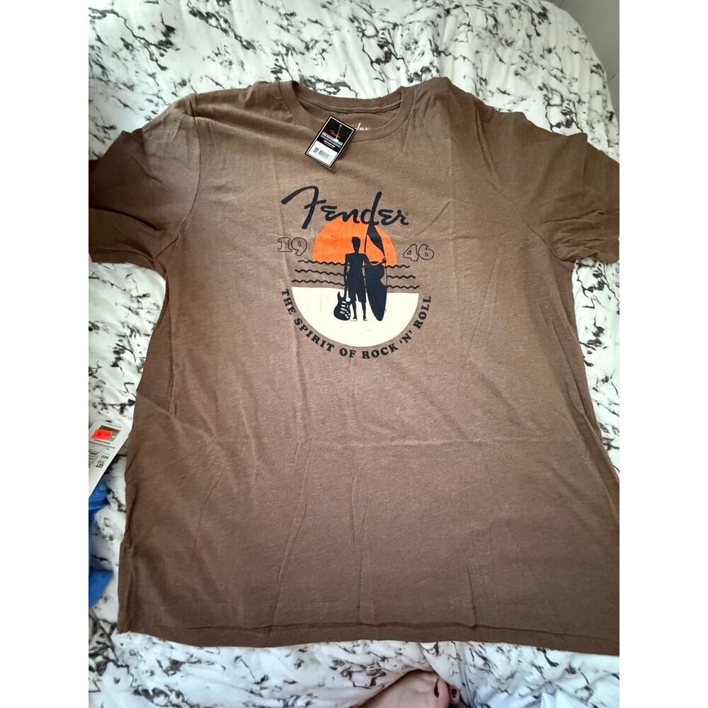 Fender Sunset Spirit Graphic T-Shirt Olive 2XL
